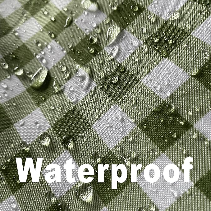 Classic Gingham Plaid Tablecloth Fabric - Image 2