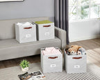 DECOMOMO Storage Cubes, Fabric Organizer Bins - Image 4