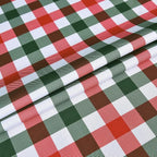 Classic Gingham Buffalo Xmas Tablecloth Fabric - Image 8