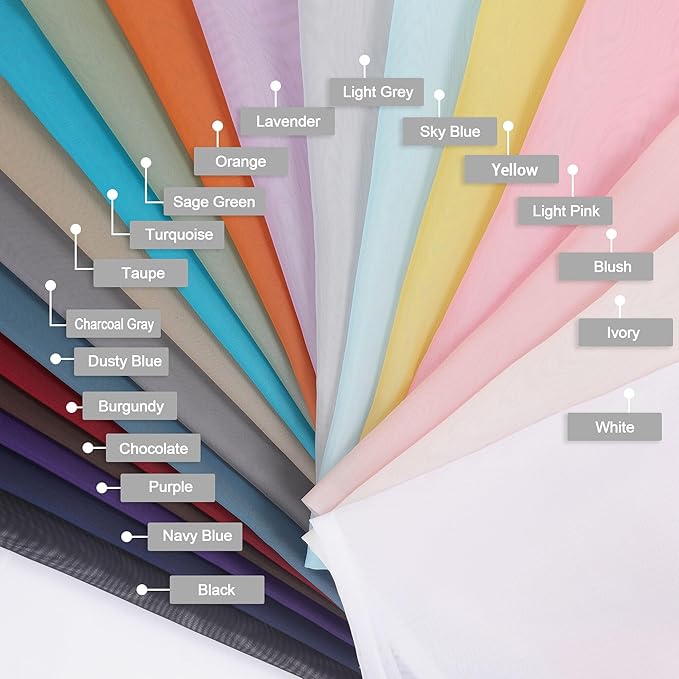 Chyhomenyc Burnt Orange Sheer Curtains 84 Inch Length 2 Panels, Light Filtering - Image 3