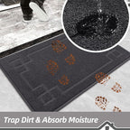 BEQHAUSE Door Mat 36" x 60", Non-Slip Door Mats Indoor Entryway Rugs Washable - Image 3