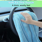 JOYMOOP Microfiber Towels for Cars, 2 Pack 63" x 29.5" Car Drying Towel - Image 5