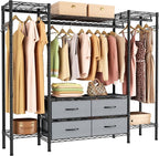 Large Garment Rack Heavy Duty Clothes Rack, Freestanding Closet Portable by Golpart