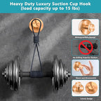 Suction Cup Hooks for Shower, Wreath Hanger for Front Door, Removable No Drill - Image 5