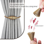 6 Pack Magnetic Curtain Tiebacks Rope Modern Handmade Curtain Tie Backs - Image 2