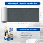 KING MOUNTAIN Linen Repair Patches, Self-Adhesive Fabric Patches, 4 X 63 inch - Image 4