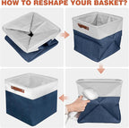 13in Open Fabric Storage Basket - Image 7