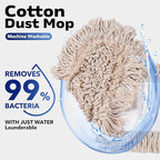 Matthew Cleaning 36'' Cotton Dust Mop Refill Washable Thick Tufted Replacement - Image 3