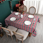 Gingham Xmas Tablecloth Fabric - Image 4