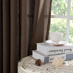 YoungsTex Brown Linen Curtains 40 Inch Length - Image 7