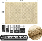 REFETONE Indoor Doormat, Front Back Door Mat 20"x32" Absorbent Rubber Backing - Image 2