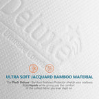 PlushDeluxe Premium Bamboo Mattress Protector – Queen Size, Waterproof - Image 2