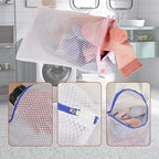 3 Pack Hanging Mesh Laundry Bags - Image 5