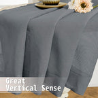 Tollpiz Short Sheer Door Curtains Closet Linen Textured Curtains Sheer Doorway - Image 6
