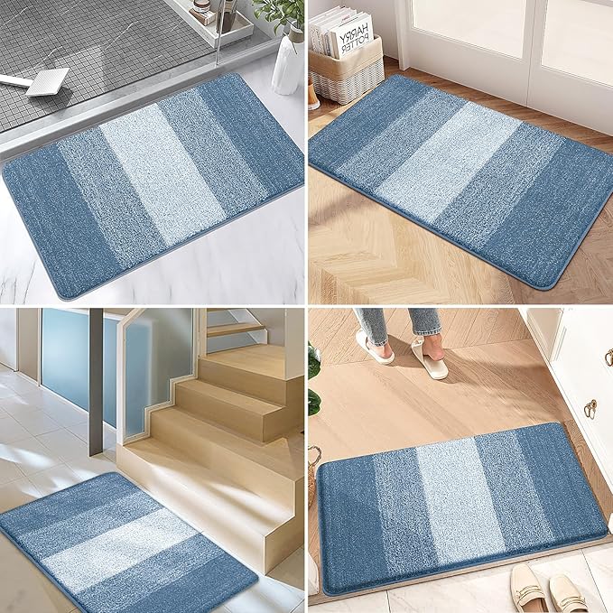 Kitinjoy Indoor Outdoor Door Mat, 40x32 Non-Slip Absorbent Dirt Trapper - Image 6