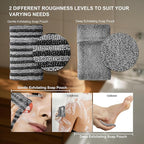 4 Pack Soap Bag Different Roughness Deep and Gentle, Bar Soap Pouch Saver Pocket - Image 3