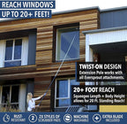 EVERSPROUT 5-to-12 Foot Swivel Squeegee & Microfiber Glass Window Scrubber - Image 3