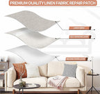 Fine Linen Repair Patches, Self-Adhesive Linen Fabric Patches, 12X40 inch Extra - Image 3