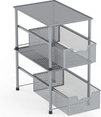 Simple Houseware Stackable Under Sink Cabinet Sliding Basket Organizer Drawer - Image 4