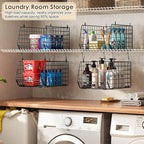 Deeper 4'' Design 5 Tier Foldable Hanging Closet Organizer and Storage，Wire - Image 2