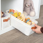 OrganiHaus Narrow Storage Bins 15x06in, Small Closet Bins - Image 3