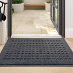 BEQHAUSE Waffle Door Mats Indoor 24"x36", Dog Mat by BEQHAUSE
