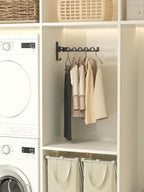 Dr.DJ Wall Hanger for Clothes, Coat Hanger Wall Mounted Matte Black Retractable - Image 7