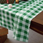 Waterproof Checkered Tablecloth Fabric - Image 2