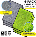 Fresh Tuff-Scrub, Microfiber, Non-Scratch, Dual-Sided, Machine Washable - Image 2