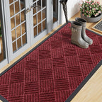 Smiry Front Door Mat Outside Entrance, Heavy Duty Outdoor Indoor Mat, Natural by Smiry