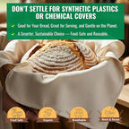 WHITEWRAP Flour Sack Towels for Bread Dough Proofing – 100% Unbleached Cotton - Image 3