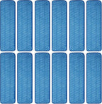12 Pack Microfiber Mop Pad Universal Commercial/Industrial/Professional 17-18 by Unknown