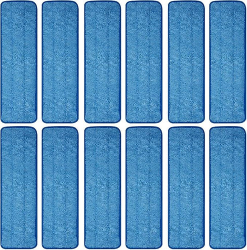 12 Pack Microfiber Mop Pad Universal Commercial/Industrial/Professional 17-18 by Unknown