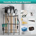 EVERHANGER Garden Tool Organizer Stand, Garage Tool Storage Organization - Image 5