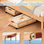 efluky 2-Pack Bamboo Under Bed Storage Containers - Image 4