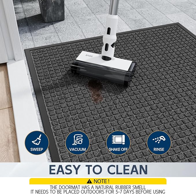 Indoor Outdoor Front Door Mats, Garage Entrance, Stain and Fade Resistant - Image 7