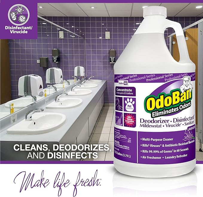 OdoBan Professional Disinfectant and Odor Eliminator Concentrate, Made in the - Image 4