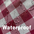Waterproof Gingham Tablecloth Fabric - Image 4