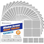KING MOUNTAIN Grey Window Screen Repair Patch, Strong Adhesive & Waterproof by ForABetterHomeLife