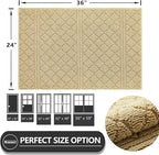 REFETONE Indoor Doormat, Front Back Door Mat 24"x36" Absorbent Rubber Backing - Image 2