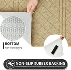REFETONE Indoor Doormat, Front Back Door Mat 20"x32" Absorbent Rubber Backing - Image 5