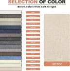 KING MOUNTAIN Coarse Linen Fabric Patches, Self-Adhesive, 12x40 Inch, - Image 4