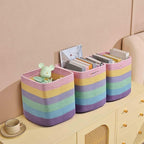 3 Pack Storage Cubes 11 Inch Cotton Rope Woven Baskets - Image 5