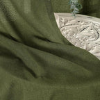 YoungsTex Olive Green Linen Curtains 48 Inch Length - Image 8