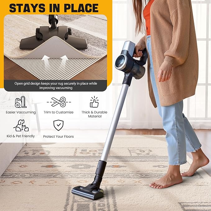 Non-Slip Rug Pad Gripper 7x9 Feet, Anti Skid Mat - Image 5
