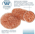 Redecker Real Copper Pot Scrubbers – Double-Layer Copper Scouring Pads - Image 4