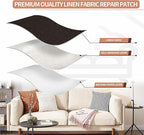 Fine Linen Repair Patches, Self-Adhesive Linen Fabric Patches, 12X40 inch Extra - Image 3