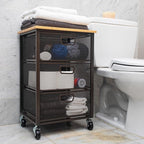 Mind Reader 3-Drawer Rolling Storage Cart, Office Organizer - Image 5