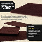 Dura-Gold Premium 6" x 9" Maroon General Purpose Scuff Pads, Box of 10 - Image 3