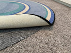Hold-a-Rug Plush 3' Round Nonskid, Nonslip Rug Pad, Reversible Gripper by Hold-a-Rug